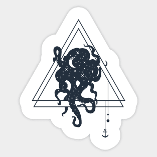 Octopus. Geometric Style Sticker